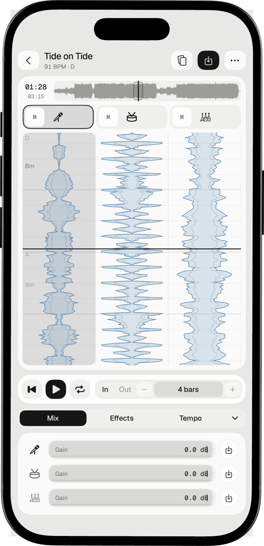 Norah Studio on iPhone